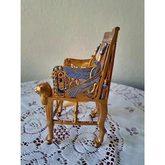 Egyptian Collection Myths & LEGENDS TUTANKHAMUN'S GOLDEN THRONE - Picture 7 of 10